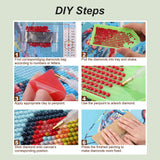 Acudotr Diamond Painting Kits for Adults, 5D DIY Flower Diamond Art Kits for Beginners, Full Drill Diamond Painting Kits for Home Wall Decor, 12x12 Inch Acudotr