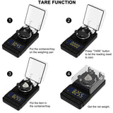 MAXUS Digital Milligram Scale 50g/0.001g, Compact Mg Scale with 20g Calibration Weight and Accessories, Black Powder Scale for Reloading MAXUS