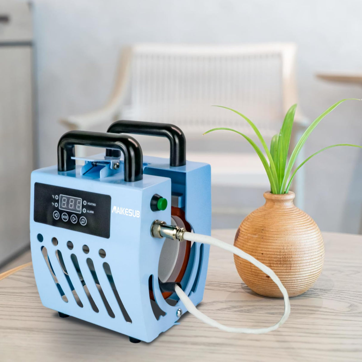 MAIKESUB Mug Press Upgrade Mug Heat Press Machine for 10oz-15oz Coffee Mugs 16oz Skinny Straight Cups, Handheld Lightweight Mug Press Sublimation Machine Cup Heat Press Mini Tumbler Press MAIKESUB