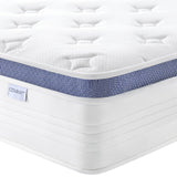 Dourxi King Size Mattress 12 Inch Hybrid Mattress in a Box with Gel Memory Foam, Individually Pocketed Springs for Support and Pressure Relief - Medium Plush Dourxi