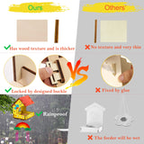 THWAS-LIGHT Wooden Arts and Crafts for Kids - 2 Pack Bird Feeder Wind Chime DIY Kids Crafts - Build and Paint Educational Fun Art Activities Gifts Outside Toys for Boys Girls Ages 3-5 8-12 6-8 THWAS-LIGHT