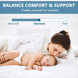 KELTARO Mattress Topper Full Size,Viscose Made from Bamboo Extra Thick Mattress Pad 8-21" Deep Pocket Soft Down Alternative Fill Mattress Protector Pillow Top Mattress Cover(54x75 Inches) KELTARO