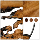 WELLAND Cedar Wood 16'' Wall decoration Ornaments, Hanging Decoration, irregular shape décor for Home, Living Room, Bedroom WELLAND