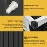 DWVO 8x4 FT Outdoor Weatherproof Storage Shed, Secure Metal Bike Shed w/Lockable Entry, Garden Storage Solution for Lawn Equipment, Tools, Waste Bin, Dark Gray DWVO