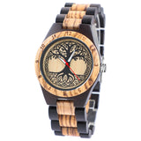 Customizable Mens Wooden Quartz Watch Retro Handmade Design Dial Lightweight Custom Watch for Women Dentily