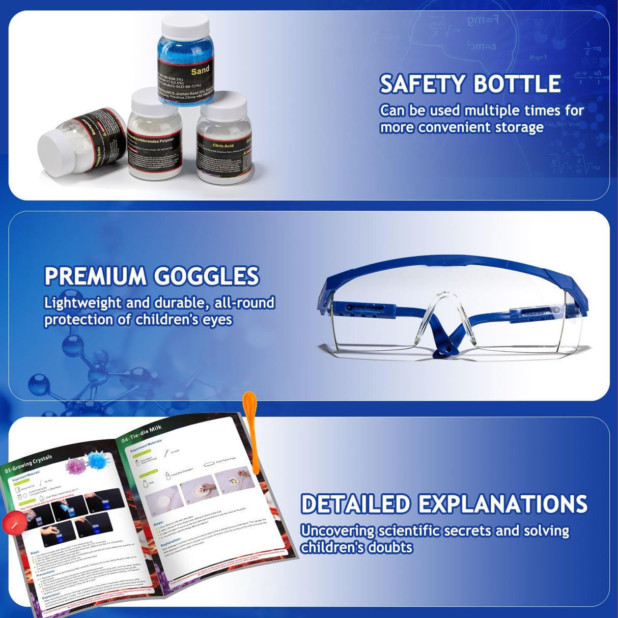 Greek Science My First Chemistry Science Kit with 120+ Experiments for Kids Age 8-10-12-14, Christmas Birthday Gifts for Boys Girls, Chemistry Set STEM Educational Learning Projects Scientist Toys Greek Science