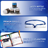 Greek Science My First Chemistry Science Kit with 120+ Experiments for Kids Age 8-10-12-14, Christmas Birthday Gifts for Boys Girls, Chemistry Set STEM Educational Learning Projects Scientist Toys Greek Science