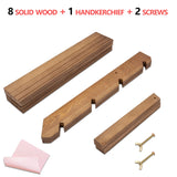 TOUNALKER 2 Packs Wood Display Stand, 4-Step Tiered Upgraded Wooden Retail Rustic Risers Display Shelf Organizer, Tabletop Vendor Display Shelves Rack for Collectibles Pop Figures Perfumes Desserts TOUNALKER