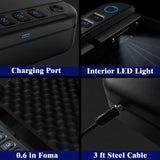 Fitsafe Biometric Gun Safe Travel Case, Portable Small Pistol Safe, Quick Access Smart Fingerprint Handgun Safe with Keys, Keypad for Nightstand Beside Home Fitsafe