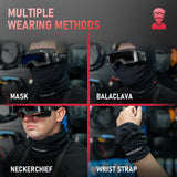 YESWELDER Flame Resistant Neck Gaiter, Welding Face Mask Black Headwear Bandana YESWELDER