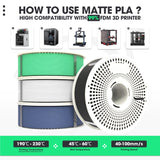 eSUN Matte PLA Refilament 1.75mm and Upgarded eSpool+ Set, Reusable and Removable Filament Spool Replacement with 3D Printer Refill Matte PLA,Dark Grey eSUN