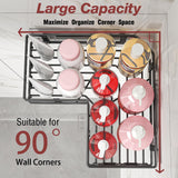 Youvip Adhesive Corner Shower Caddy with Soap Holder - Rustproof, No Drilling Shelves Wall Mounted, Organizer for Bathroom, Kitchen & Home Decor. Black, 4-Pack Youvip