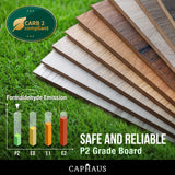 CAPHAUS 47' Natural Oak Lift Top Coffee Table with Storage, 110 lbs Capacity, 11 lbs Lifted CAPHAUS