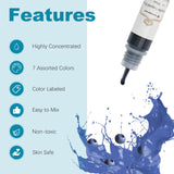 YRYM HT Candle Dye - 7 Colors Candle Making Liquid Dye,Candle Color Dye Set for Candles Making（7 Bottle） YRYM HT