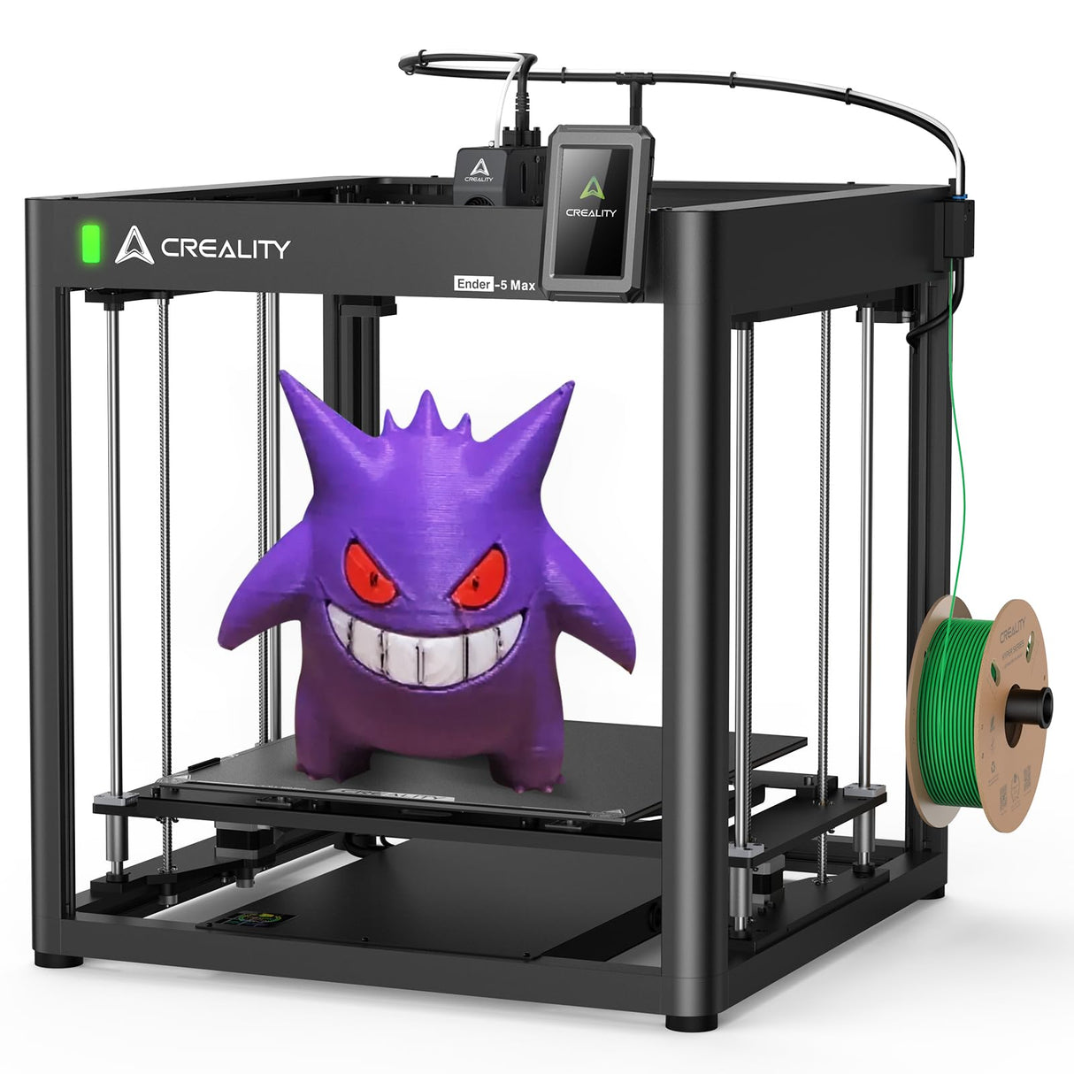 Creality Ender-5 Max 3D Printer, 400x400x400mm Large Build Volume, 700mm/s High-Speed Printing, 36-Point Auto Leveling, LAN Multi-Device Control, Professional FDM 3D Printing Creality