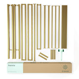 ZINUS Patricia Gold Metal Canopy Platform Bed Frame, Mattress Foundation with Steel Slat Support, No Box Spring Needed, Easy Assembly, Full Zinus