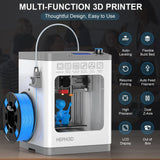 TINA2 Mini 3D Printer, HEPHI3D FDM 3D Printers for Beginners, Fully Assembled Auto Leveling 3D Printer for Kids, Resume Printing Function, Fully Open Source, Removable Flexible Magnetic Build Plate HEPHI3D