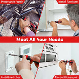 IRONCUBE Multi Ratcheting Screwdriver Set: 21 in 1 Magnetic Multiple bits Suitable for Everyday Household Use ironcube