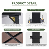 Aoxun Gazebo for Patio 10' x 14', Gazebo Pergola with Sloped Roof, Large Wall-Mounted Heavy Duty Awnings, for Backyard, Patio, Deck and More Aoxun