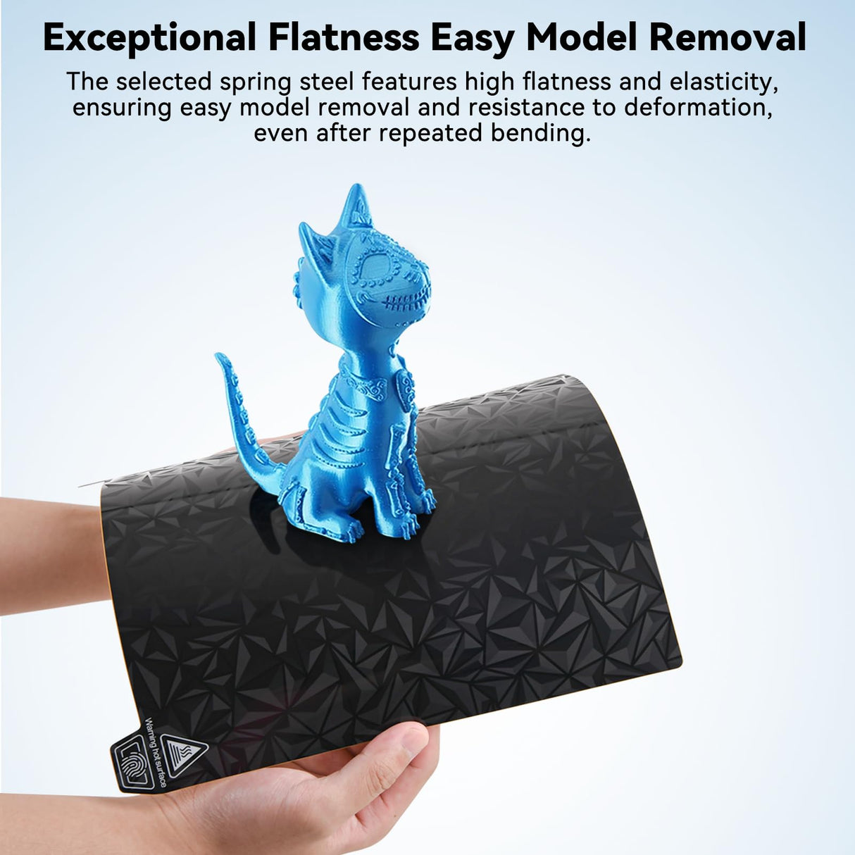 ENOMAKER Ender 3/Pro/V2/Neo PEO PET Build Plate,Magnetic Print Bed,Carbon Fiber/Diamond Textured Double Sided Flex Spring Steel Sheet for Creality Ender 5/Pro,Elegoo Neptune 3 Pro 3D Printer 235x235mm ENOMAKER