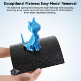 ENOMAKER Ender 3/Pro/V2/Neo PEO PET Build Plate,Magnetic Print Bed,Carbon Fiber/Diamond Textured Double Sided Flex Spring Steel Sheet for Creality Ender 5/Pro,Elegoo Neptune 3 Pro 3D Printer 235x235mm ENOMAKER