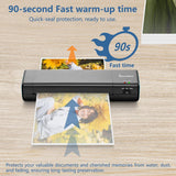 90 Seconds Fast preheat,SpeedLami 4 in 1 Laminator Machine,Home laminator,A4 Laminating Machine Hot & Cold with Paper Trimmer & Corner Rounder,9 Inch Thermal Laminator Machine for Home Office speedlami