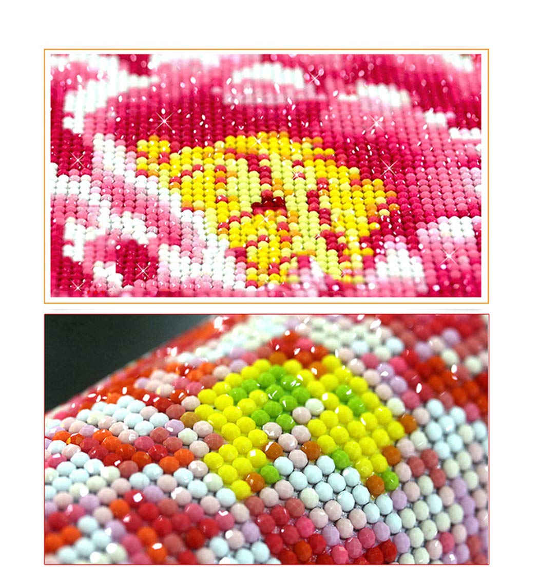 Peeua Inspirational Diamond Art Kits for Adults,5D Diamond Painting Butterfly Full Drill Cross Stitch Cavans Crafts for Home Bedroom and Livingroom Decor, 15.8 x 11.8 Peeua