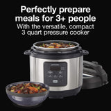 Proctor-Silex Simplicity 4-in-1 Electric Pressure Cooker, 3 Quart Multi-Function With Slow Cook, Steam, Sauté, Rice, Stainless Steel (34503) Proctor Silex