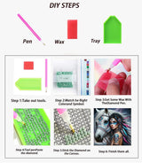 APTDYIGL 5D Horse and Women Diamond Painting Kits for Adults Beginner,DIY Horse Diamond Art Kits for Adults,Round Full Drill Diamond Dots with Gem Art Kits,Home Wall Decor 13.7X13.7inch APTDYIGL
