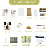 PIUH Soap Melter with Soap Making Supplies Kit,DIY Soap Making Kits Includes Soap Melter, 5lb Soap Base,Essencial Oils,Silicone Molds & Spoons,Dry Flower and Dyestuffs for Adults Kids DIY Soap Craft PIUH