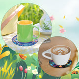 8 Pcs Diamond Art Coasters Moon Diamond Painting Coasters Kits with Holder Cork Pads DIY Moon Diamonds Art Painting Coaster Set for Adults Beginners Crafts Supplies mrpwnle