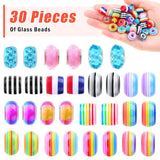 Flasoo Bracelet Making Kit, 85PCs Charm Bracelets Kit with Beads, Jewelry Charms, Bracelets for DIY Craft, Jewelry Gift Flasoo