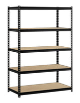 Muscle Rack UR245P-BLK 5-Shelf Unit, 48" Width x 72" Height x 24" Depth Muscle Rack