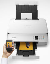 Canon PIXMA TS5320 All in One Wireless Printer, Scanner, Copier with AirPrint, White, Works with Alexa Canon