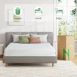 Novilla Twin Mattress, 8 Inch Gel Memory Foam Mattress Twin Size, Mattress in a Box for Back Pain Relief, Medium Firm Mattress with Edge Support & Motion Isolation, Ataraxia Novilla