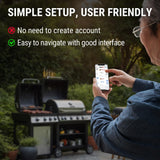 ThermoPro 650 ft Wireless Meat Thermometer for Smoker Grill, Meat Thermometer Digital Wireless with 2 Probes, Bluetooth Meat Thermometer Rechargeable, Smoker thermometer for Cooking Turkey Fish Beef ThermoPro