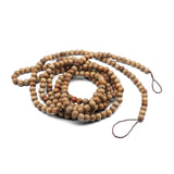 Nanalou 10ft Wood Bead Garland | Add a Touch of Boho Style to Your Farmhouse, Holiday, or Christmas Tree Décor with All-Natural, Handmade Wooden Bead Garland (Walnut) Nanalou