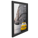 Golden State Art 16x20 Wood Picture Frame with Real Glass and 1.25'' Wide (Black) Golden State Art