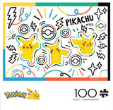 Buffalo Games - Pokemon -: Doodle Pikachu - 100 Piece Jigsaw Puzzle for Families -Challenging Puzzle Perfect for Game Nights - Finished Size is 15.00 x 11.00 Buffalo Games