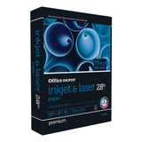 Office Depot® Inkjet And Laser Paper, 1 Ream, White, Letter Size (8 1/2" x 11"), Ream Of 500 Sheets, 28 Lb, 98 Brightness Office Depot