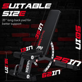 Keppi 1200LB Weight Bench, Heavy Duty Bench1000 PRO Adjustable Workout Bench Press Set for Home Gym Strength Training, Removable Foot Catch for Incline Flat Decline Sit Up Bench for Full Body Fitness Keppi