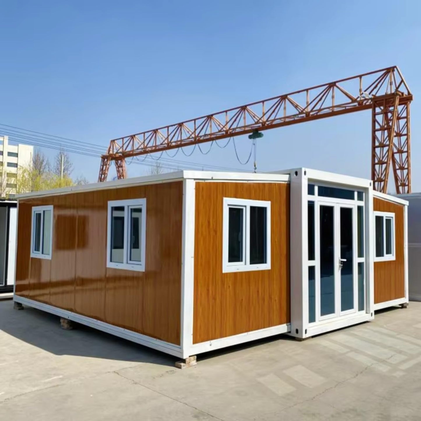 20ft 30ft 40ft Double Wing Expansion House Mobile Home Tiny Houses Expandable Prefab Houses Easy Assemble Bedroom Bath Living & Kitchen Ready to Living - WoodArtSupply