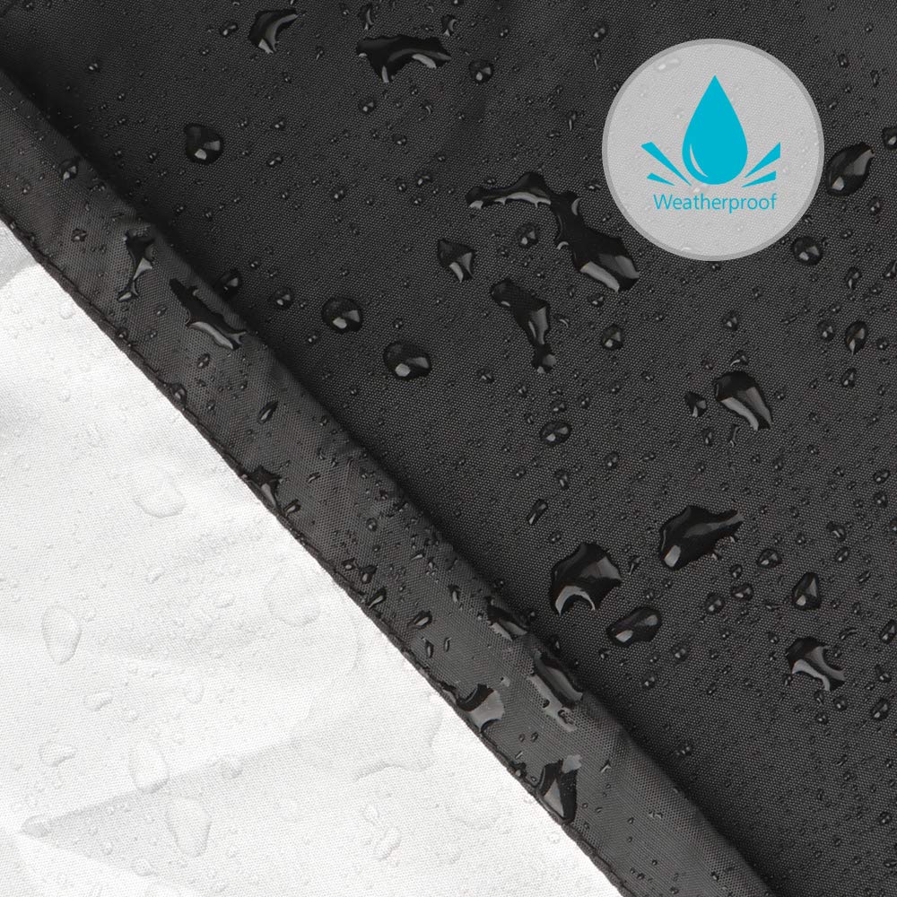 Grill Cover 58 inch, iCOVER Waterproof BBQ Gas Grill Cover, Polyester Easy On/Off, Dustproof Fade Resistant for Weber Char-Broil Nexgrill and More Grills i COVER