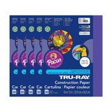 Tru-Ray 9-inch x 12-inch Construction Paper, Purple, 50 Sheets/Pack, 5 Packs/Bundle (PAC103019-5) Tru-Ray