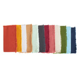 ACCENTHOME White Cotton Linen Napkin Set of 12 18x18 inch Dinner Napkins - Washable Soft Premium Hotel Quality Reusable Hemmed Edges Napkins Perfect Table Linens for Family Dinners, Weddings ACCENTHOME