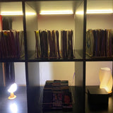 Martronic 4-Pack 12 Inch LED Display Case Lighting Kit, Black Dimmable Bookshelf Light Bars with 12V Power Adapter, 6000K Bright White, Plug-in Slim Lights for Shelves, Curio Cabinets, and Bookcases Martronic