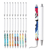 30 Pack Sublimation Pens Blank With Shrink Wrap, No Clip Heat Transfer Sublimation Ballpoint Pen, White Aluminum Personalized Customized Sublimation Pen for DIY Office School Stationery Supplies KEARTN