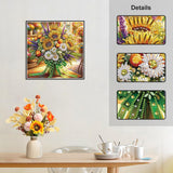 Acudotr Diamond Painting Kits for Adults, 5D Special Shape Diamond Art Kits for Beginners, Crystal Rhinestones Diamond Painting for Home Wall Decoration, Flower, 12×12 Inch Acudotr