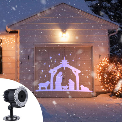 Brightown Christmas Nativity Scene Projector, Nativity LED Projector Lights Outdoor, Christmas Waterproof Holy Projector with Timer for Outside Indoor Xmas Party Garden Yard Landscape Decoration