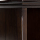 SIMPLIHOME Acadian SOLID WOOD 57 inch Wide Rustic 8 Cube Storage Sofa Table in Brunette Brown with Storage, 8 Shelves, for the Living Room Entryway and Bedroom SIMPLIHOME